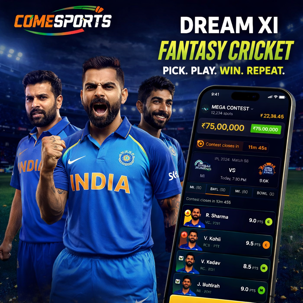 sports baazi india cricket fantasy lineup